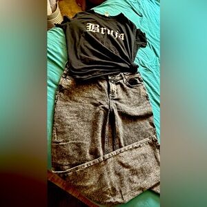 Simply Vera Vera Wang Black Jean Shorts Relaxed Fit